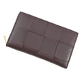 Bottega Veneta Maxi INTRECCIATO Cassette Zip-Around Wallet Long Wallet Grape651368VCQC15010 Leather