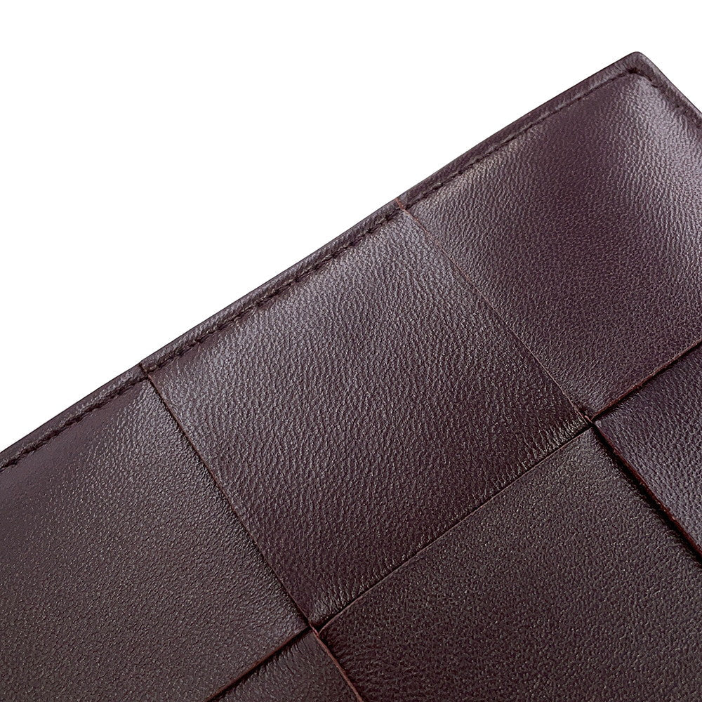 Bottega Veneta Maxi INTRECCIATO Cassette Zip-Around Wallet Long Wallet Grape651368VCQC15010 Leather