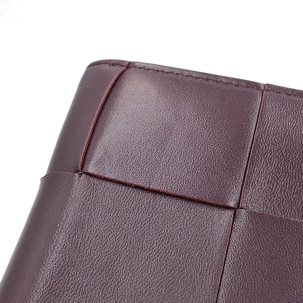 Bottega Veneta Maxi INTRECCIATO Cassette Zip-Around Wallet Long Wallet Grape651368VCQC15010 Leather