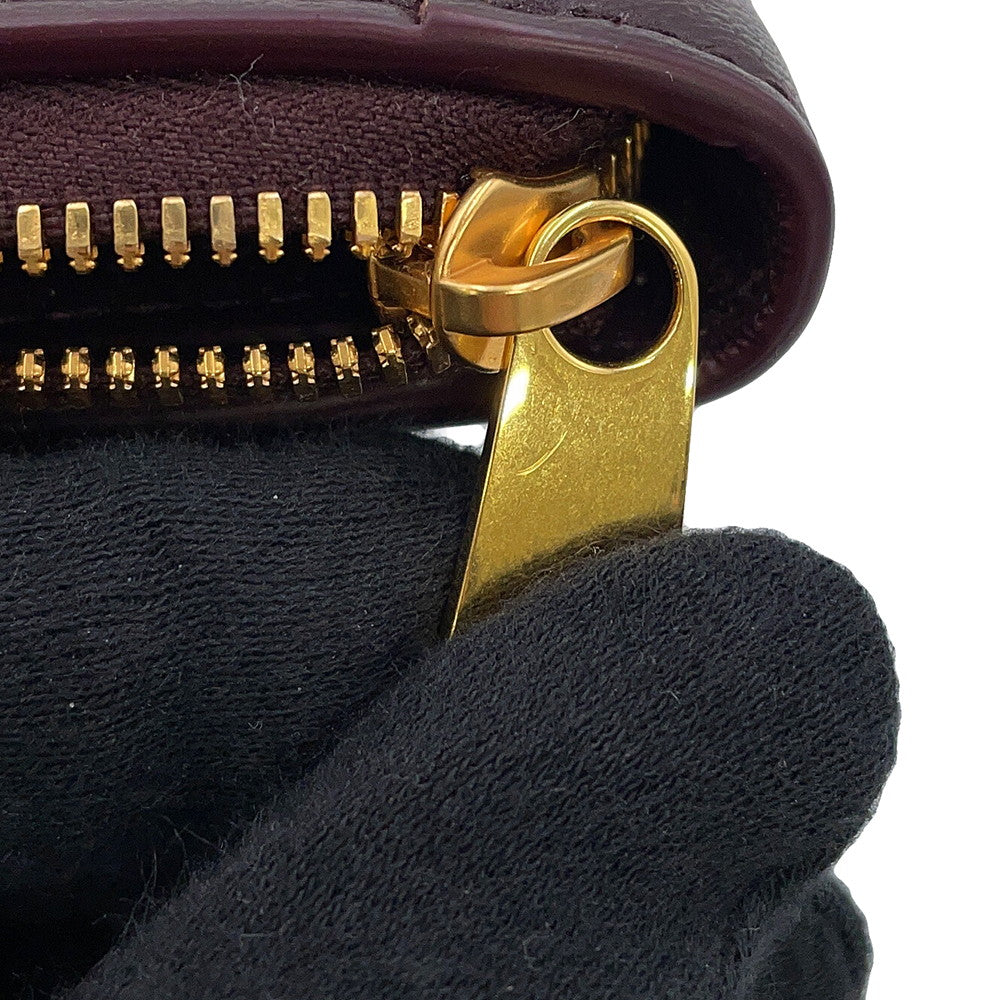 Bottega Veneta Maxi INTRECCIATO Cassette Zip-Around Wallet Long Wallet Grape651368VCQC15010 Leather