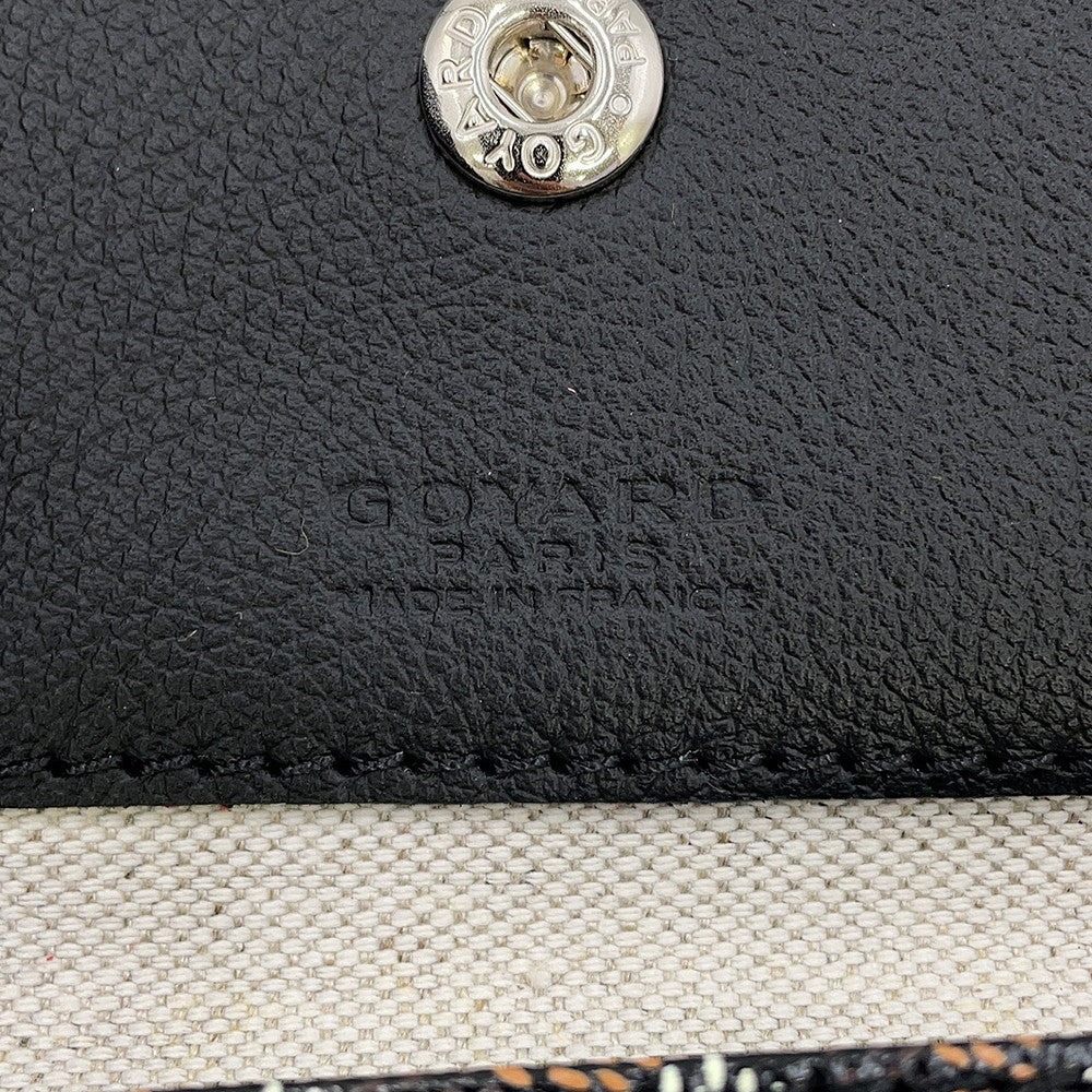 GOYARD Saint Louis with clip BlackSTLCROPMLTY01CL01P PVC Leather Size PM