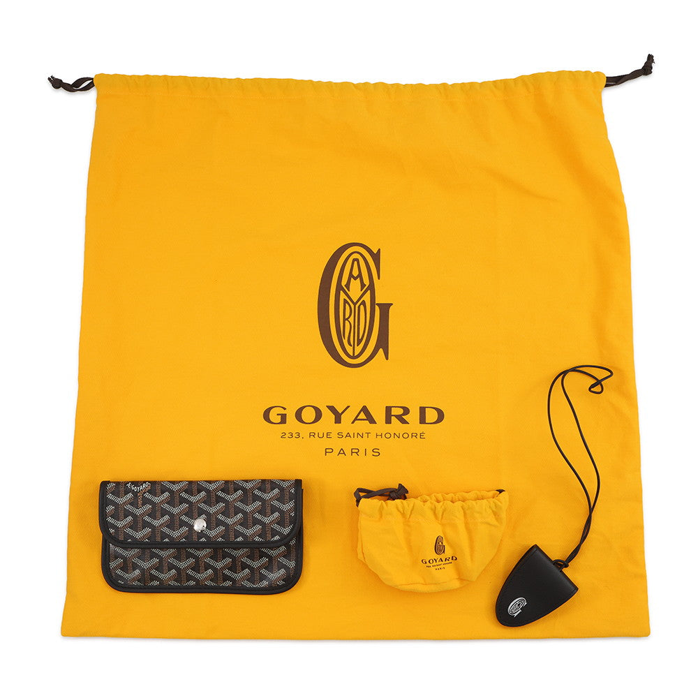 GOYARD Saint Louis with clip BlackSTLCROPMLTY01CL01P PVC Leather Size PM