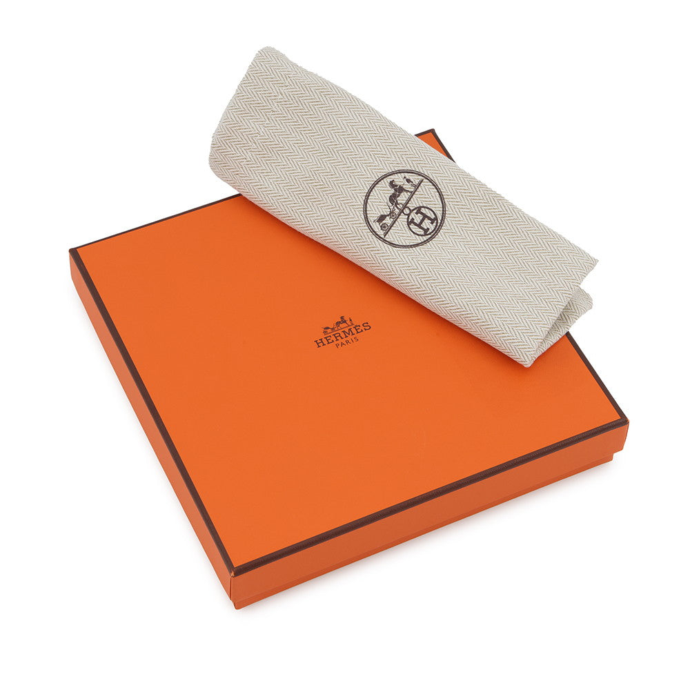 HERMES Bandouliere Rose d'Eté / White / Rouge Vif / Gold Canvas Swift Leather Size 4.4"x1"