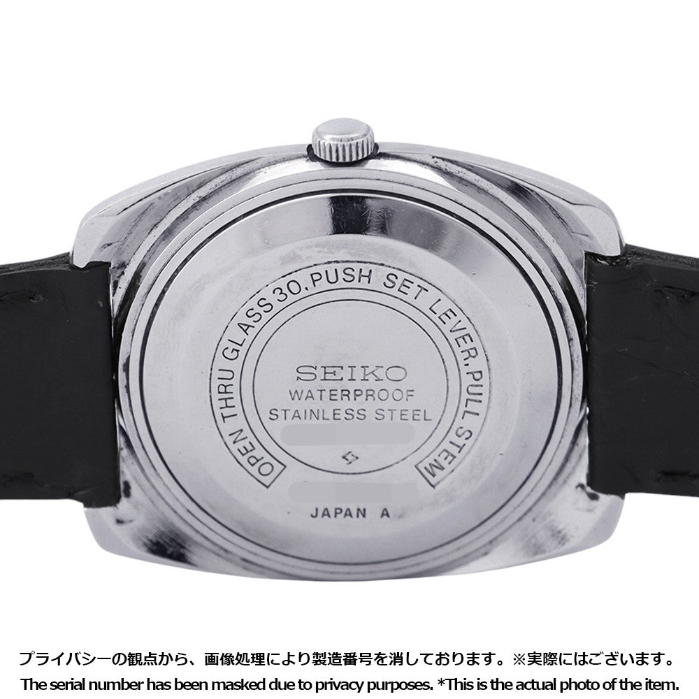 SEIKO Roadmatic W35mm Stainless Steel Leather Silver Dial5606-7130