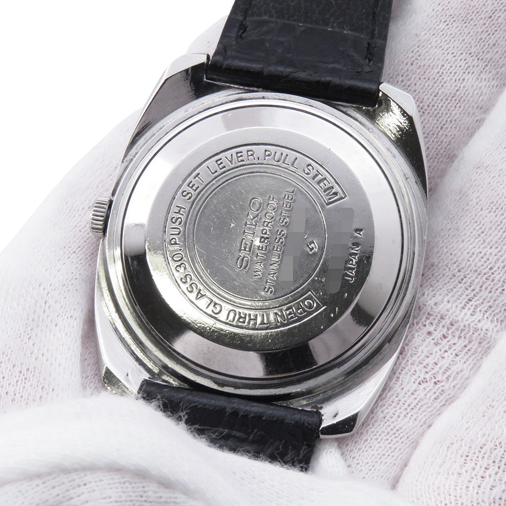 SEIKO Roadmatic W35mm Stainless Steel Leather Silver Dial5606-7130