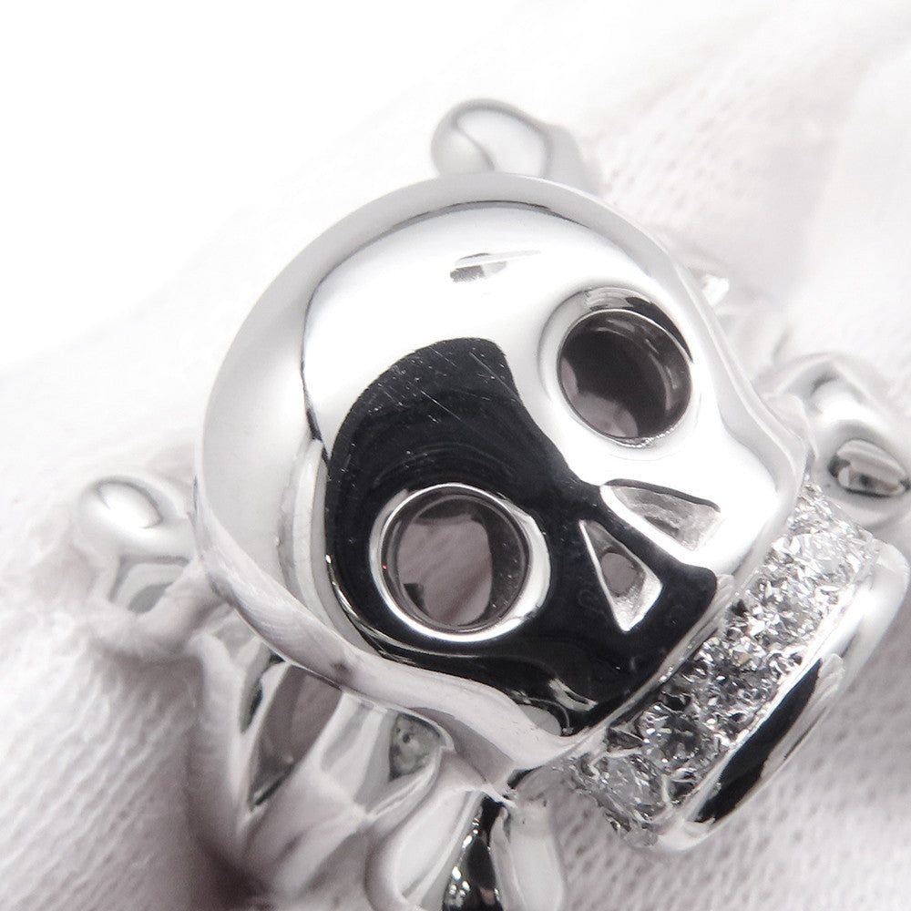 Dior Tet du Maure Skull Ring Size 55/#15 18K White Gold