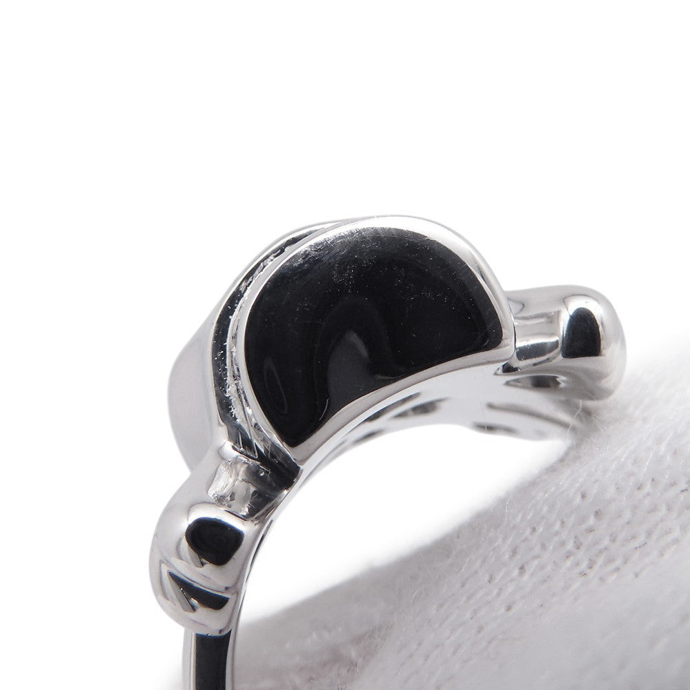 Dior Tet du Maure Skull Ring Size 55/#15 18K White Gold