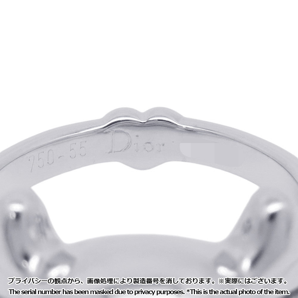 Dior Tet du Maure Skull Ring Size 55/#15 18K White Gold