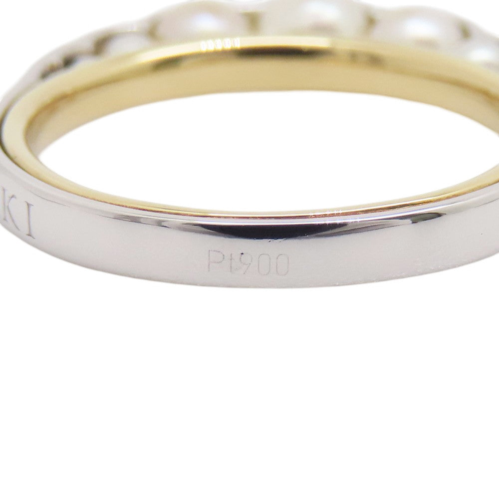 TASAKI Liquid Sculpture Pearl Ring Size Approximately No. 10 K18YG Pt900