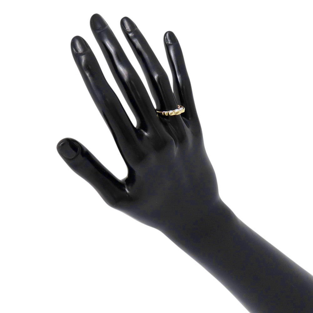 TASAKI Liquid Sculpture Pearl Ring Size Approximately No. 10 K18YG K18PG Pt900