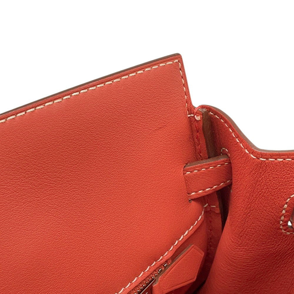 HERMES Birkin Shadow Sanguine Swift Leather Size 25