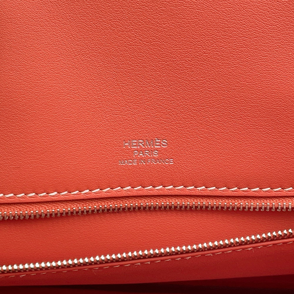 HERMES Birkin Shadow Sanguine Swift Leather Size 25