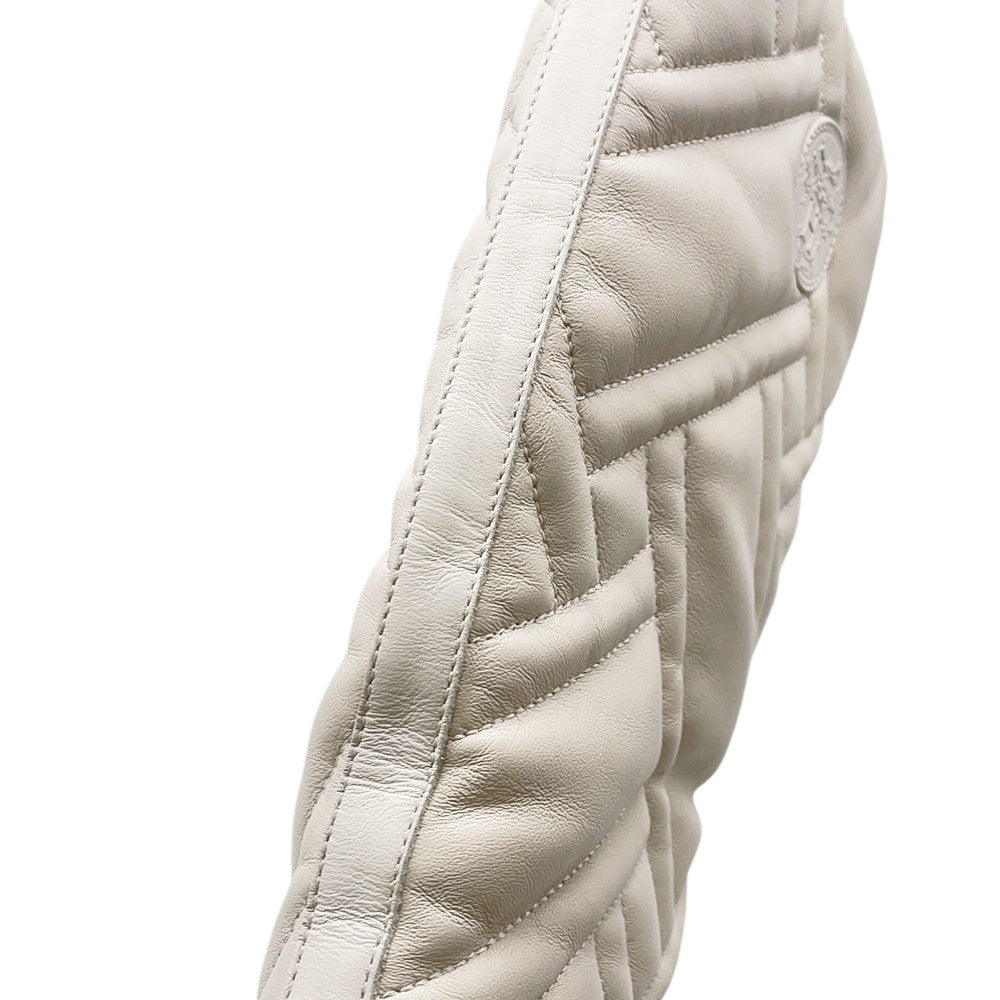 HERMES Fuji Ex-Libs Boots White/Black Leather Size 36 1/2