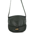 HERMES Duffle Shoulder Bag Green Box Calf Leather