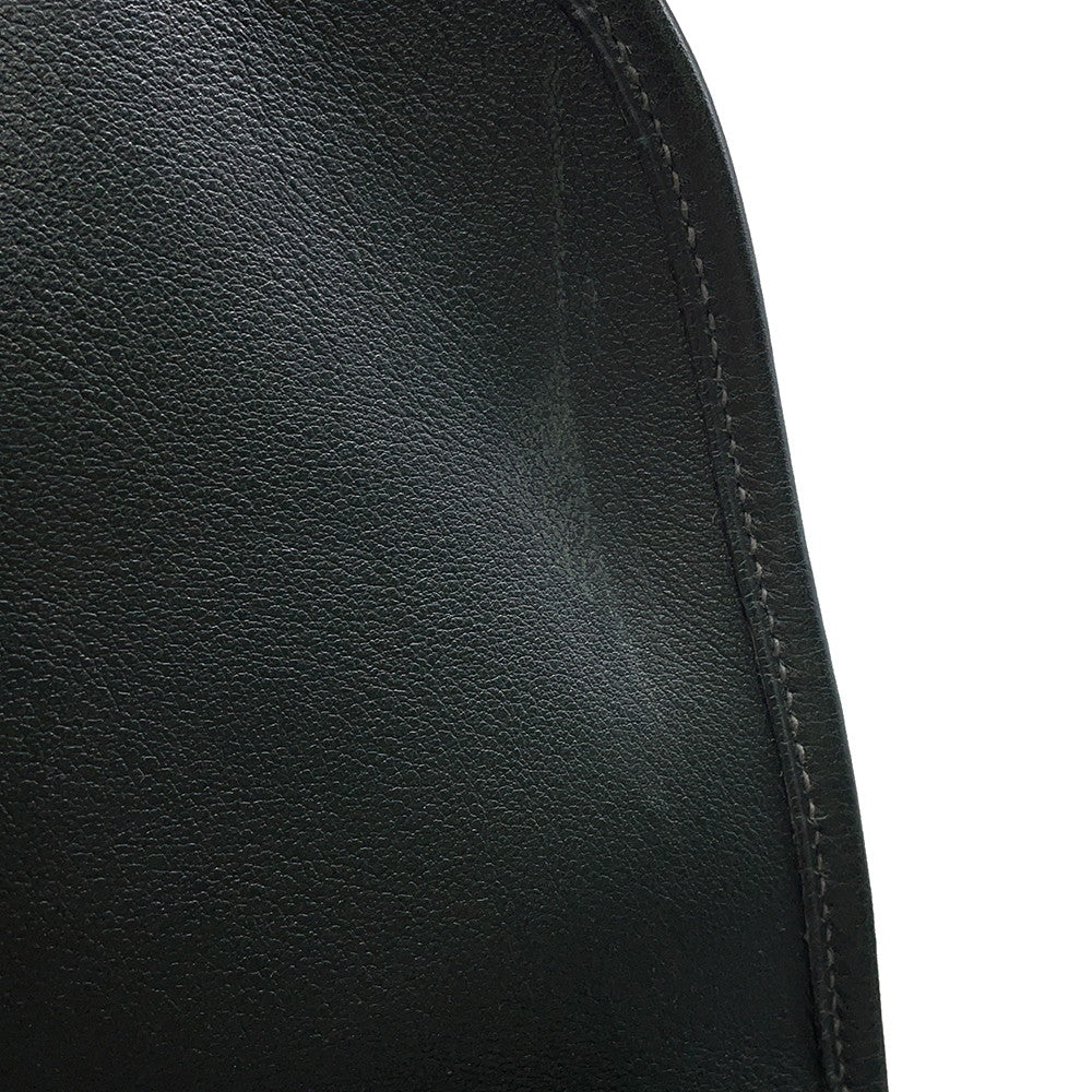 HERMES Duffle Shoulder Bag Green Box Calf Leather