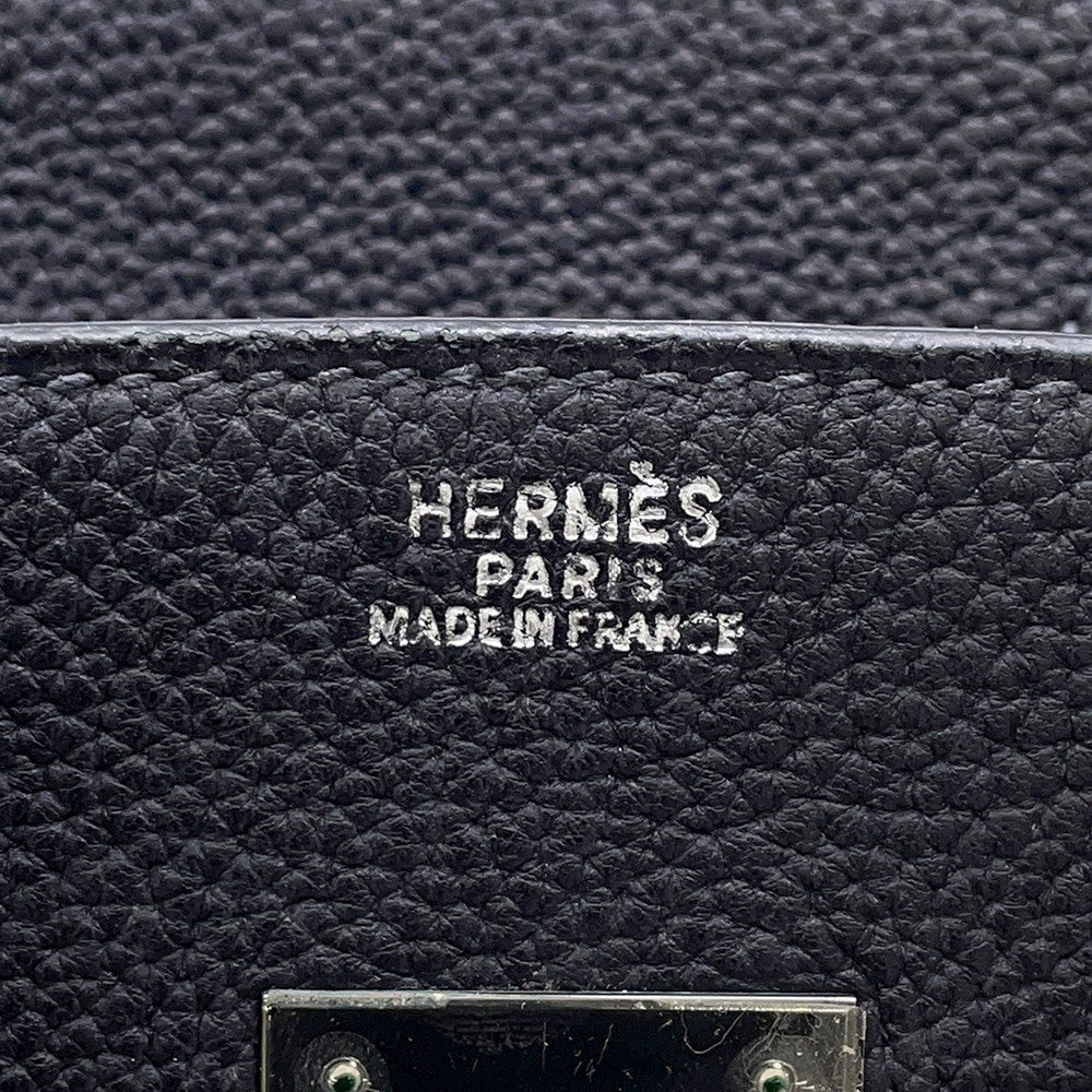 HERMES Birkin Blue Indigo/Blue Jean Togo Leather Size 30
