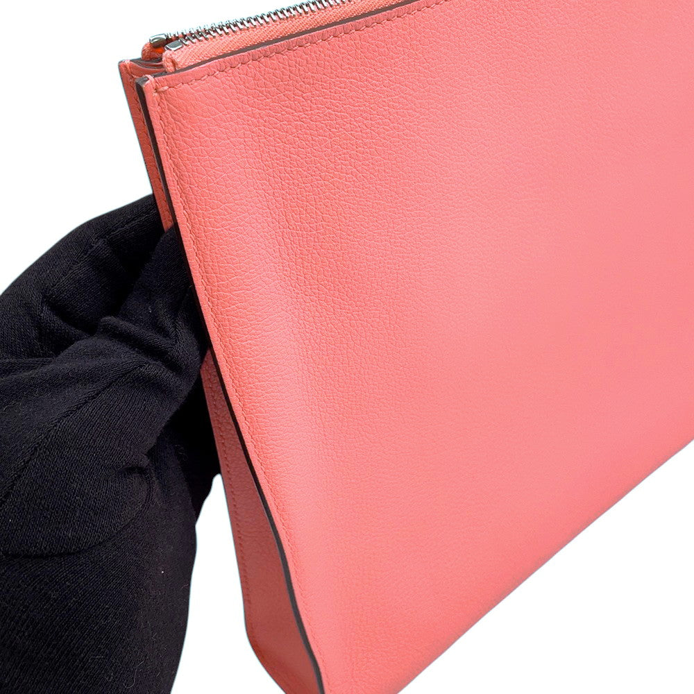 HERMES Zip and Go Roseet Evercolor Size GM