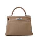 HERMES Kelly Retourne Etoupe Togo Leather Size 28