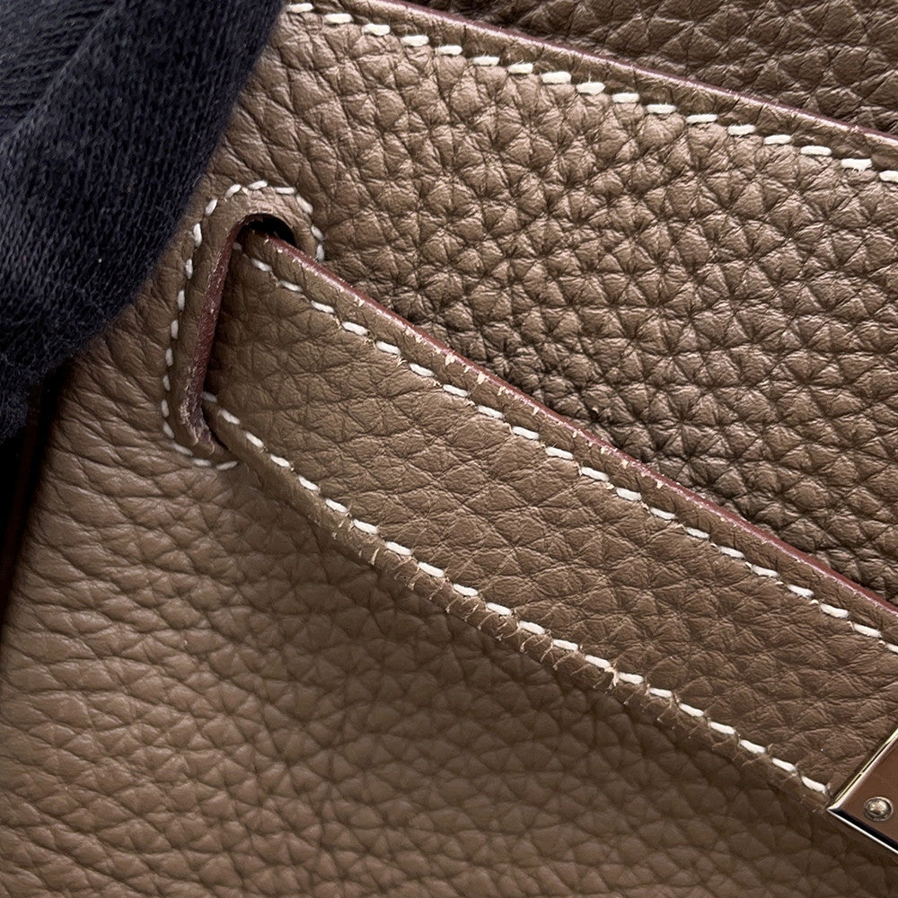 HERMES Kelly Retourne Etoupe Togo Leather Size 28