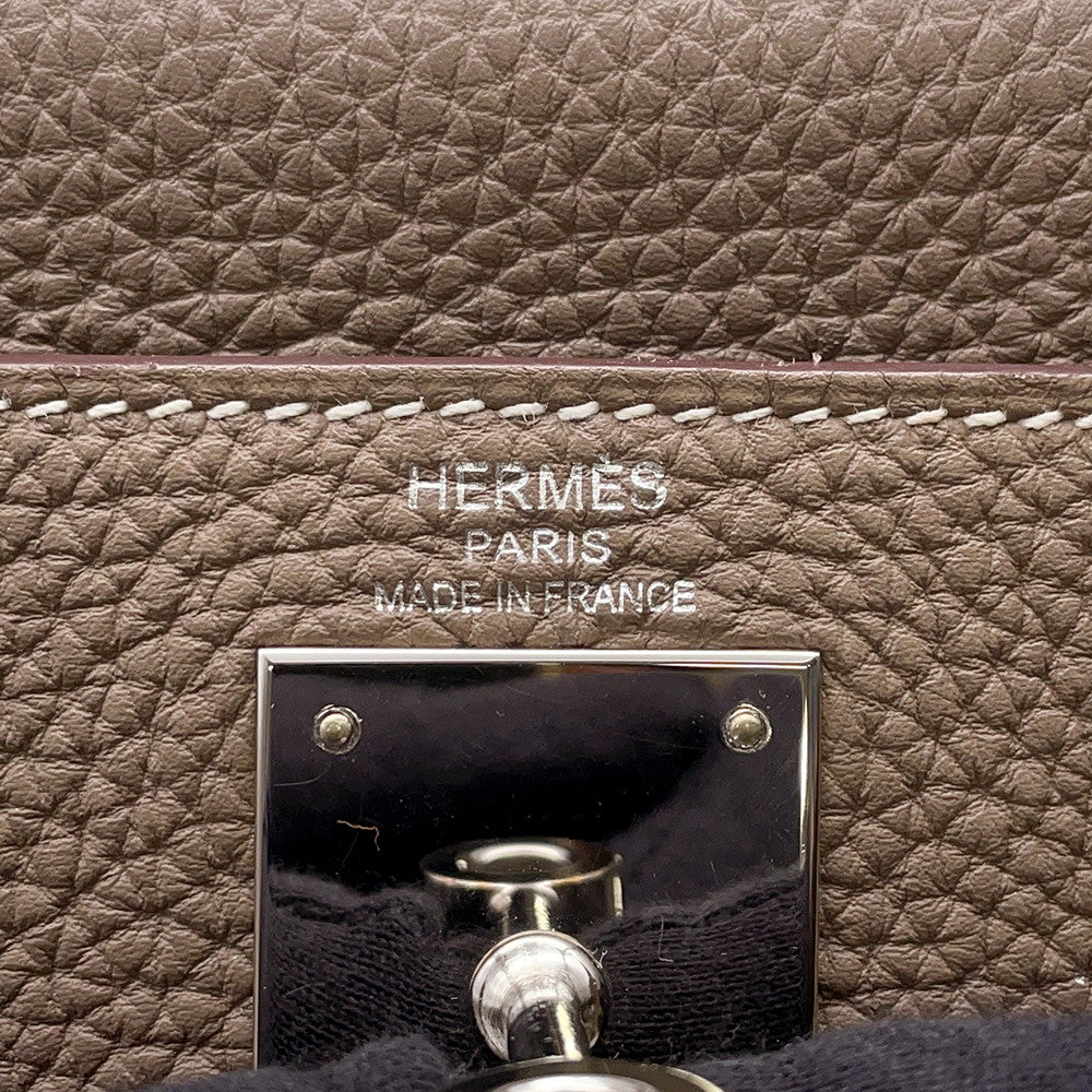 HERMES Kelly Retourne Etoupe Togo Leather Size 28