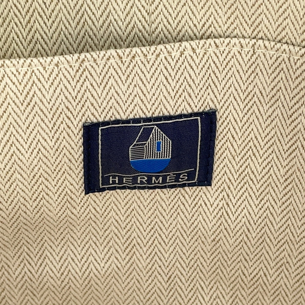 HERMES Le Caban Backpack Marine/Menthe Cotton