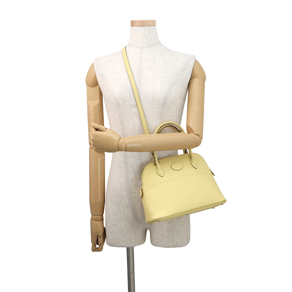 HERMES Bolide Jaune Poussin Epsom Size 27