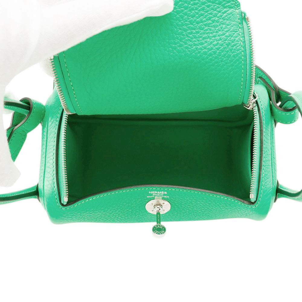 HERMES Lindy VertComic Taurillon Clemence Size Mini