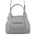 BALENCIAGA Navy Kabas Gray390346 Nylon Size XS