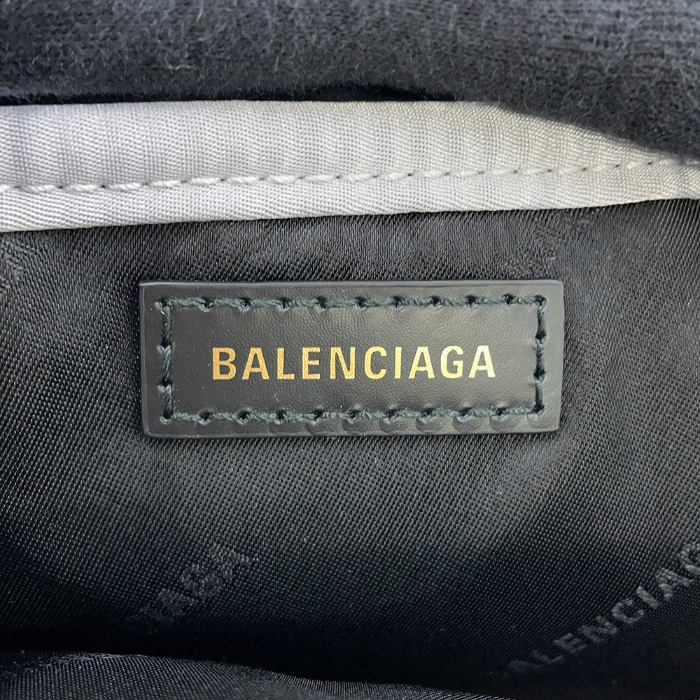 BALENCIAGA Navy Kabas Gray390346 Nylon Size XS