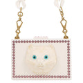 GUCCI Cat Shoulder Bag White500259 Plastic