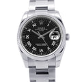 ROLEX Datejust W34mm Stainless Steel K18WG Black Dial115234