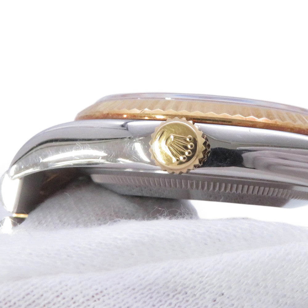 ROLEX Datejust W36mm Stainless Steel K18YG White Dial116233