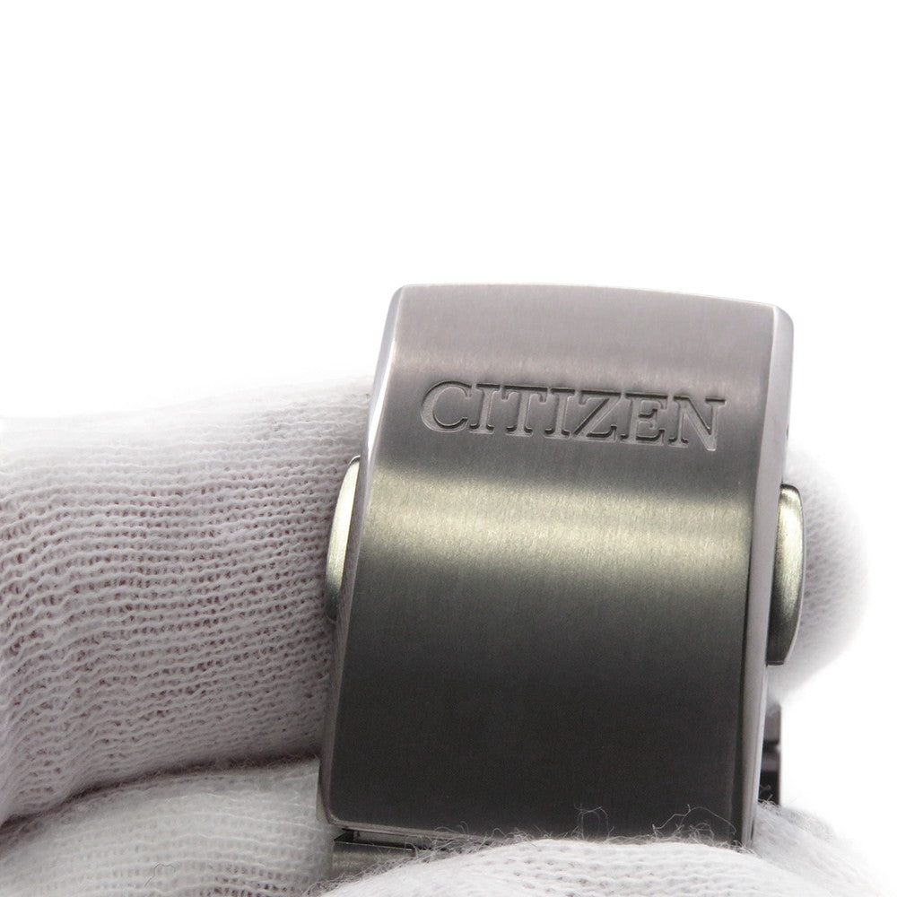 CITIZEN Attesa Act Line Sapphire Bezel Eco-Drive Solar Powered Radio-Controlled Watch W42mm TI Black DialAT8295-56E