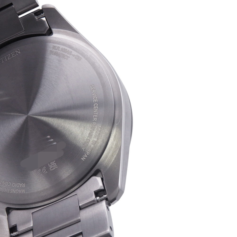 CITIZEN Attesa Act Line Sapphire Bezel Eco-Drive Solar Powered Radio-Controlled Watch W42mm TI Black DialAT8295-56E