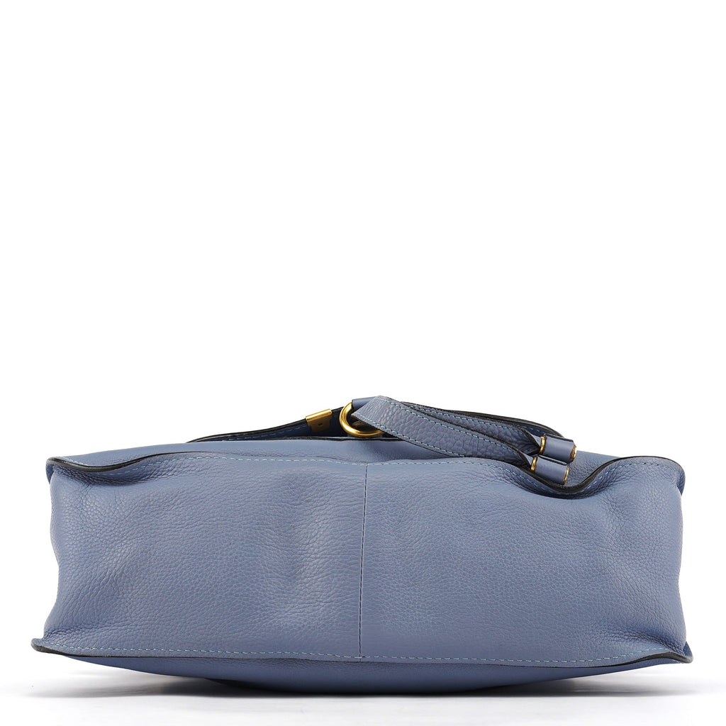 Light Blue Leather Marcie 2-Way Bag