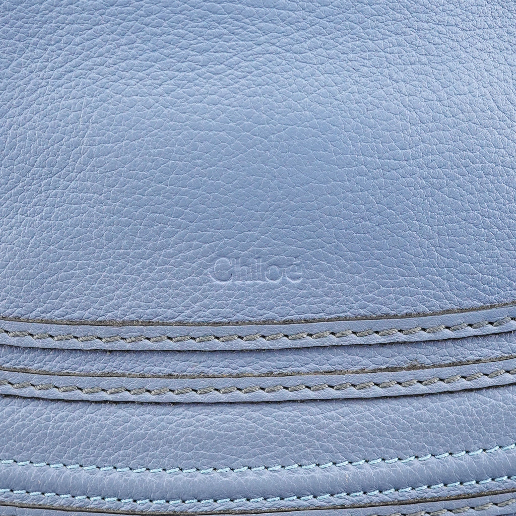Light Blue Leather Marcie 2-Way Bag