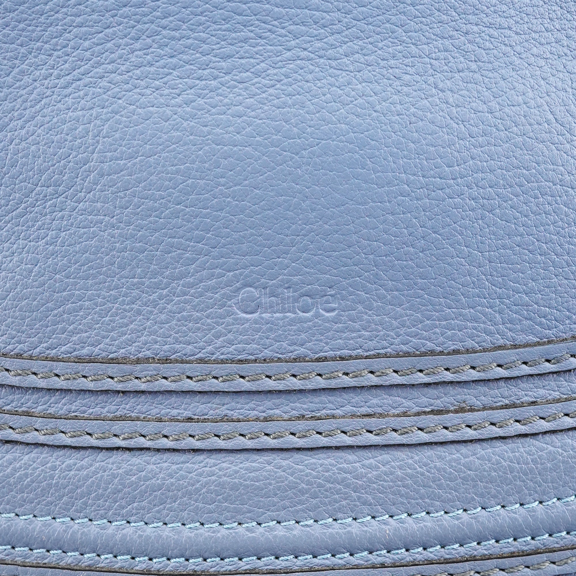 Light Blue Leather Marcie 2-Way Bag