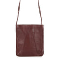 HERMES Tudu Shoulder Bag Bordeaux Leather