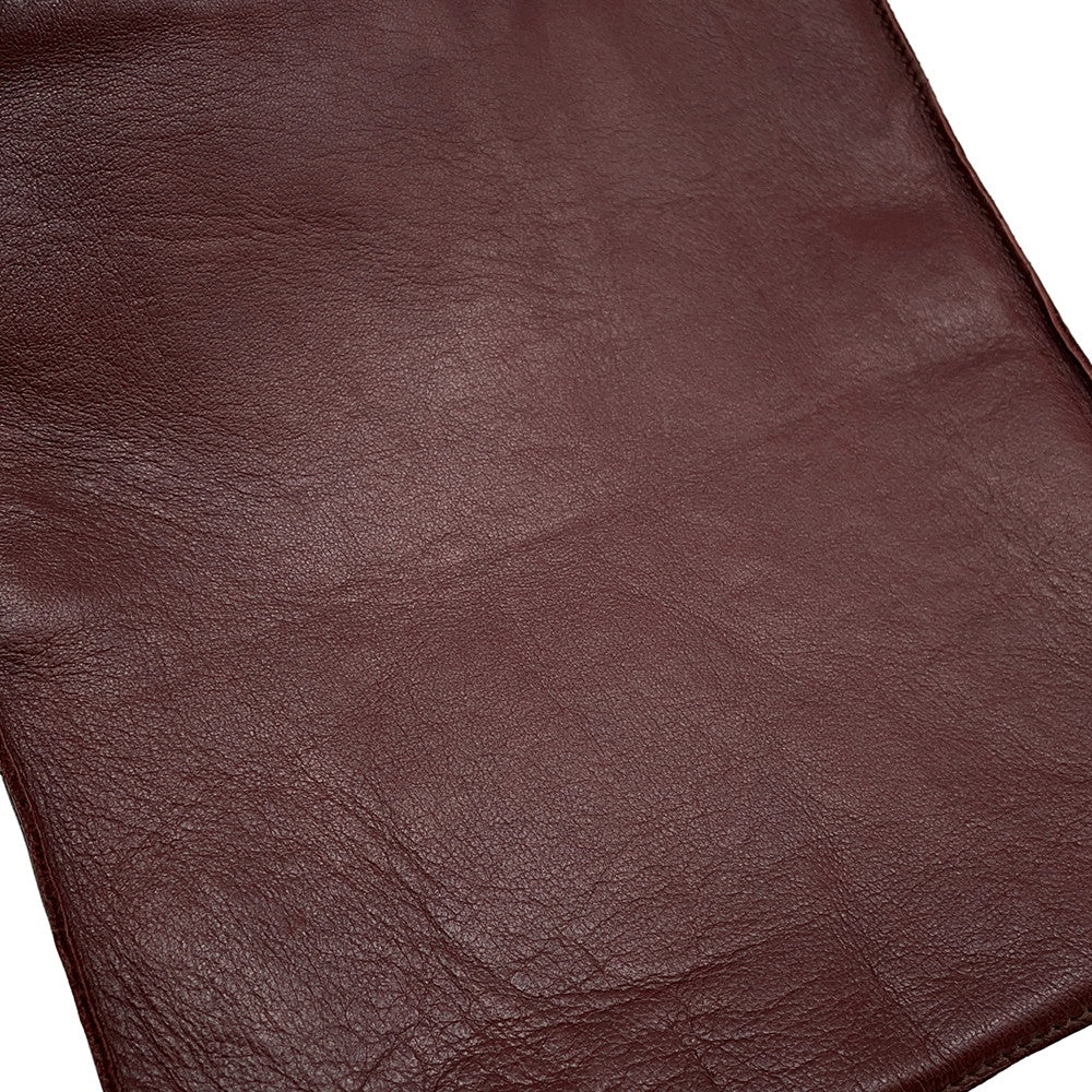 HERMES Tudu Shoulder Bag Bordeaux Leather