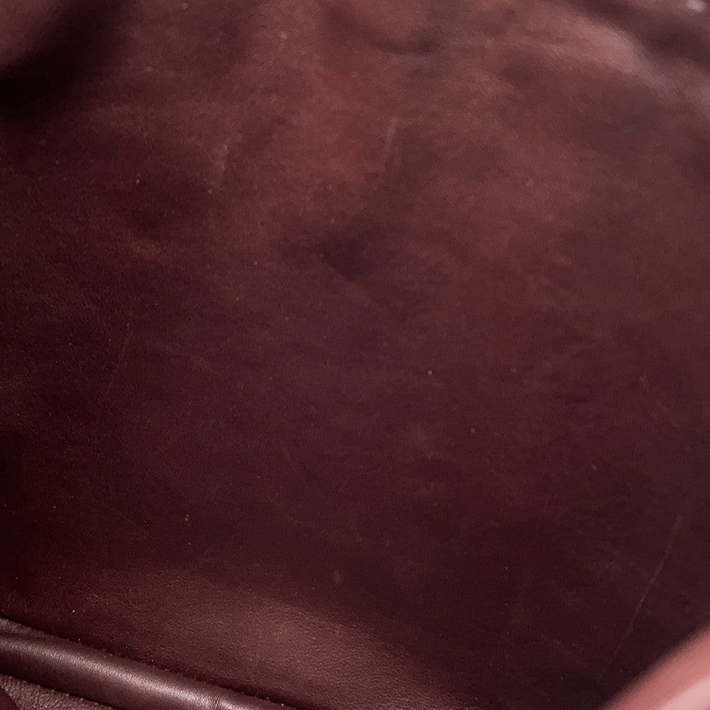 HERMES Tudu Shoulder Bag Bordeaux Leather