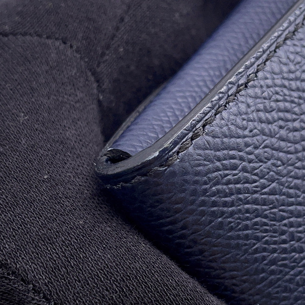 HERMES Chaine d'Ancre Too Go Blue Indigo Epsom