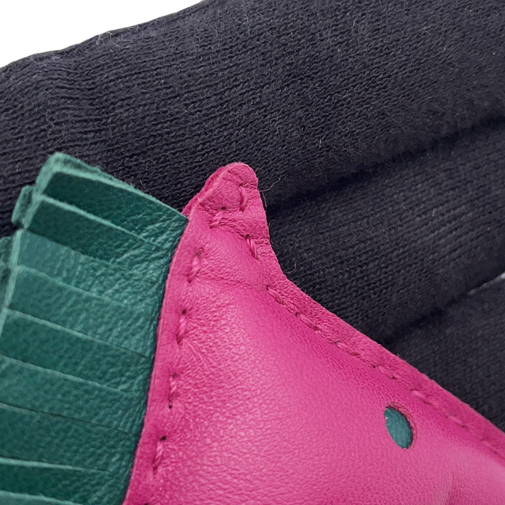 HERMES Rodeo Rose Purple/Blue Electric/Malachite Lambskin Size MM
