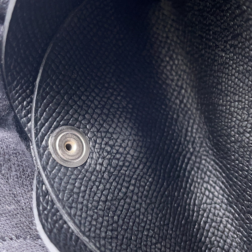 HERMES Calvi Duo Black Epsom