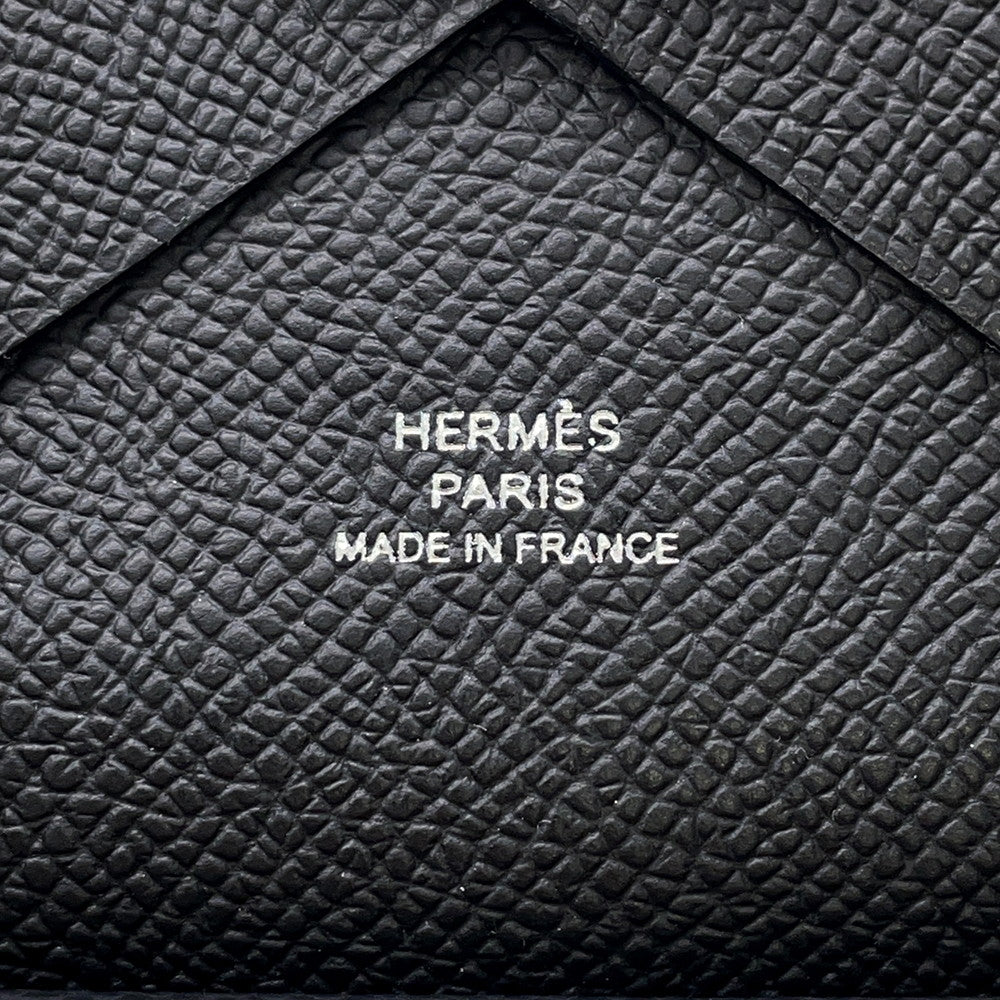 HERMES Calvi Duo Black Epsom