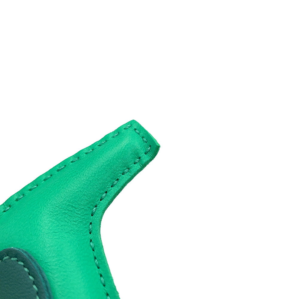 HERMES Rodeo Menthe/Malachite/Blue Brume Lambskin Size PM
