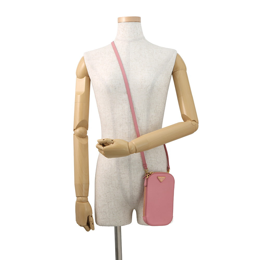 PRADA Smartphone case Pink1BP027 Saffiano Leather