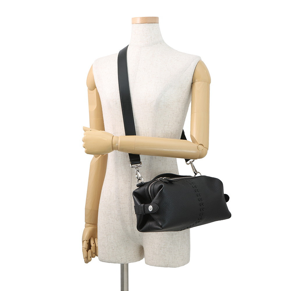 FENDI Selleria Siesta Black7VA639ARLZF0GXN Calf Leather Size Small