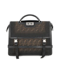 FENDI Peekaboo I See You Gradation Zucca Khaki/Black7VA599 Canvas Leather