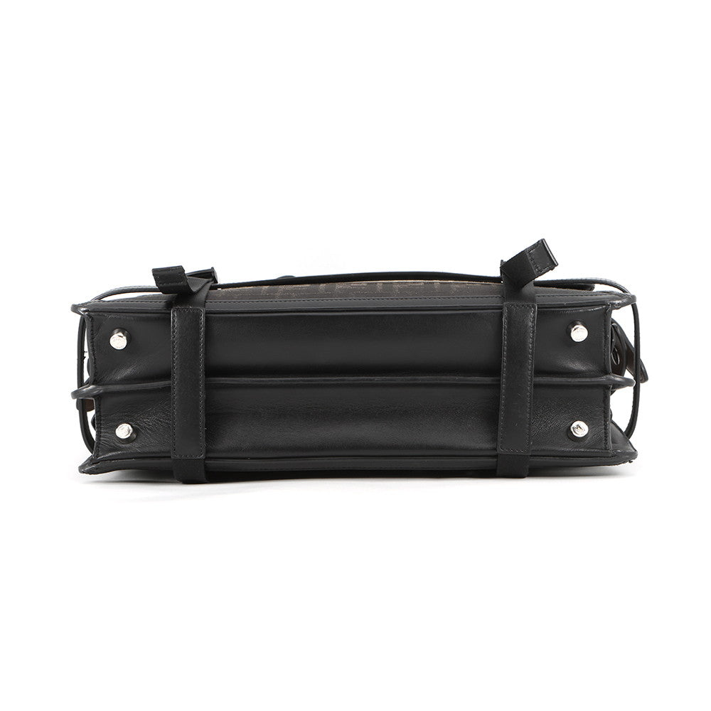 FENDI Peekaboo I See You Gradation Zucca Khaki/Black7VA599 Canvas Leather