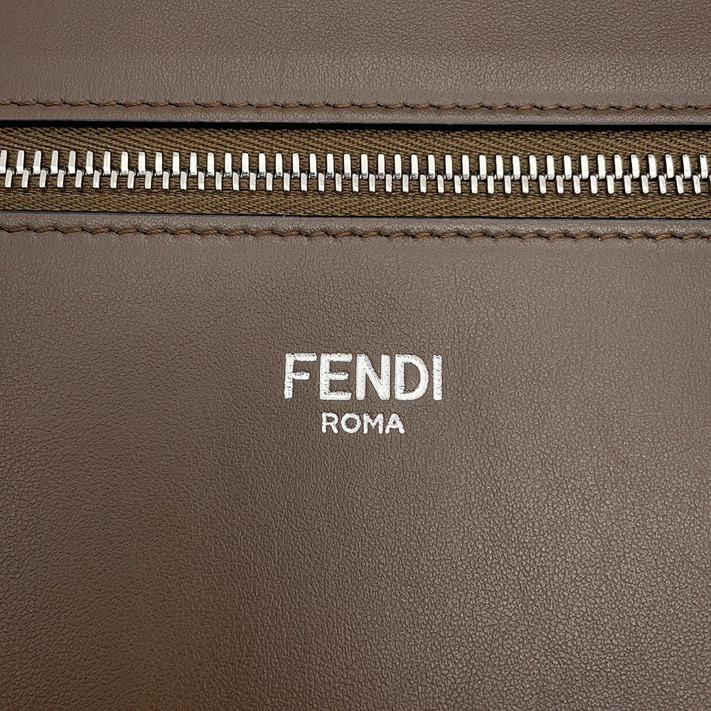 FENDI Peekaboo I See You Gradation Zucca Khaki/Black7VA599 Canvas Leather